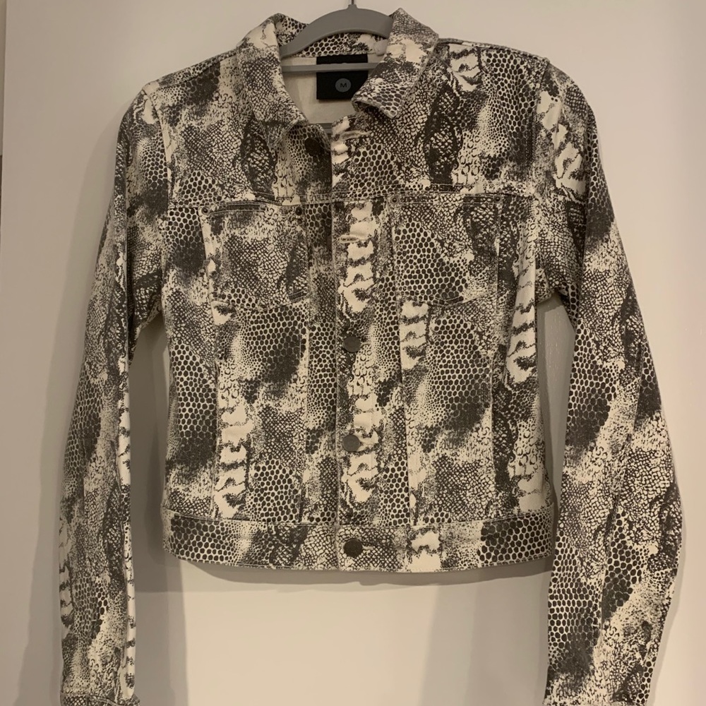 BDG Urban Outfitters Snakeskin Pattern Jean Jacket